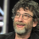 Neil Gaiman at Starz’s Good Omens panel during the 2019 winter Television Critics Association tour.